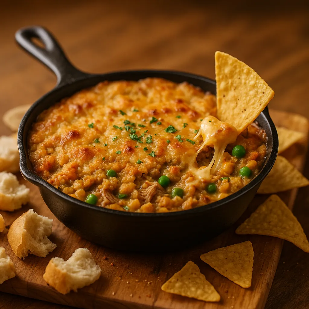 BBQ Pork Pot Pie Crockpot Dip