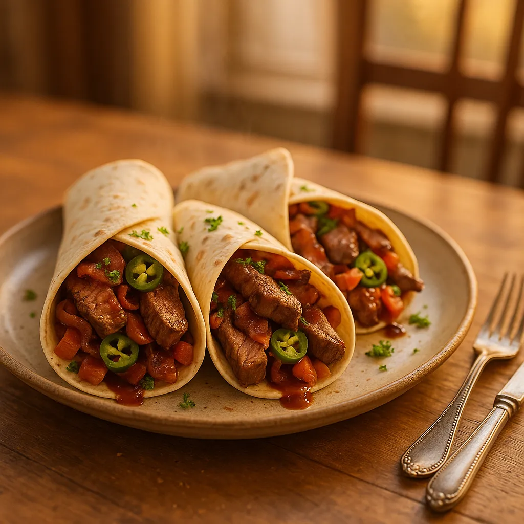 BBQ Steak Wraps