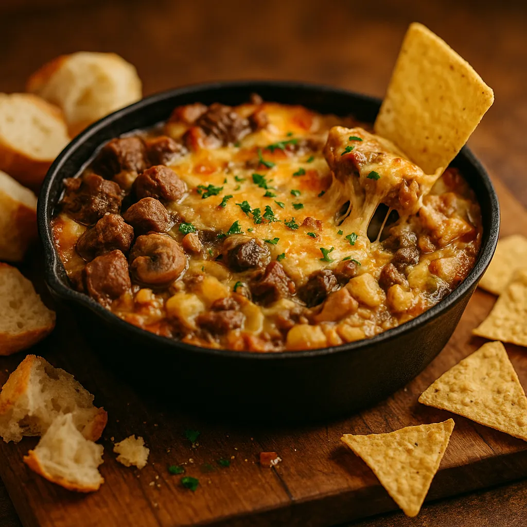 Beef Pot Pie Crockpot Dip