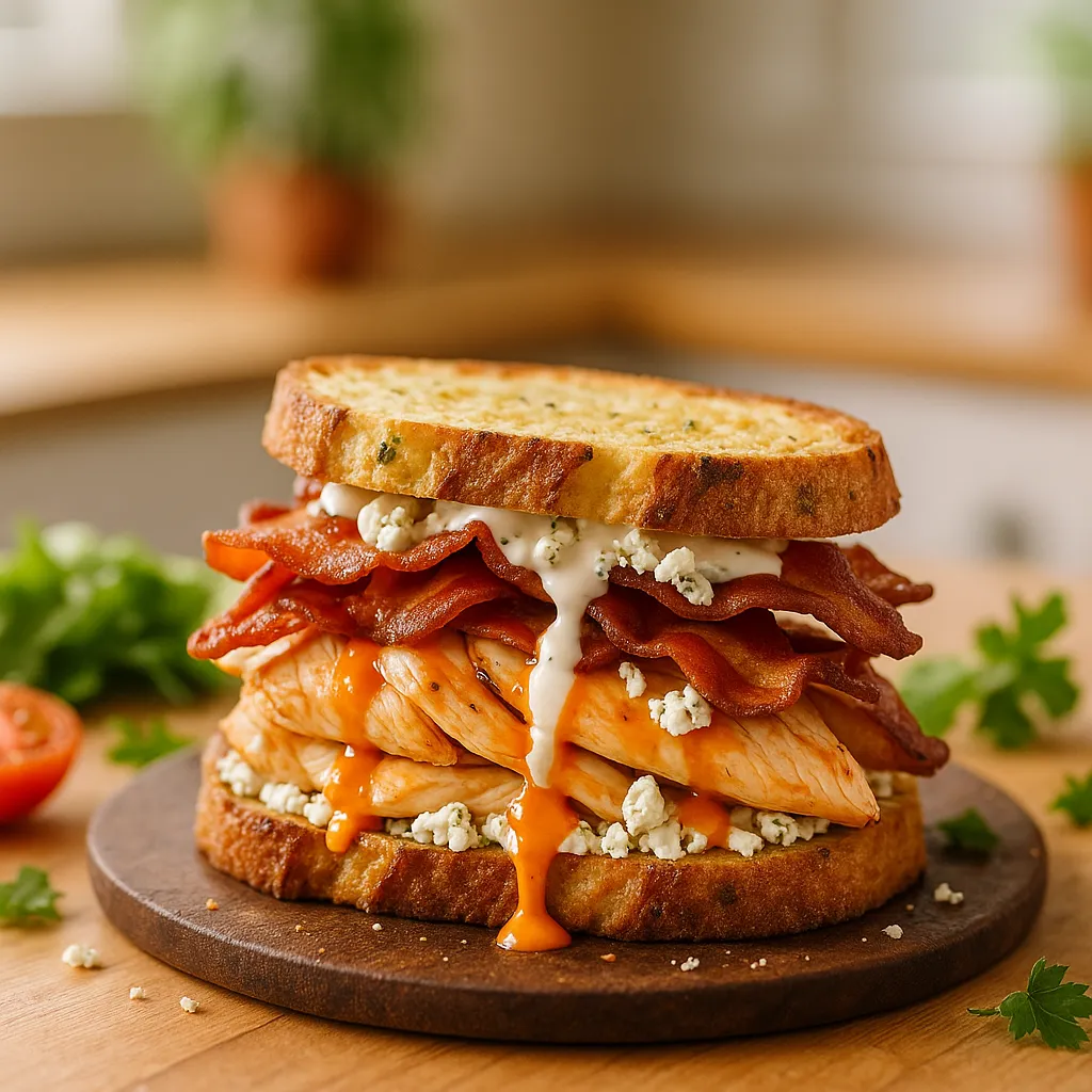 Buffalo Chicken Bacon Ranch Sandwich