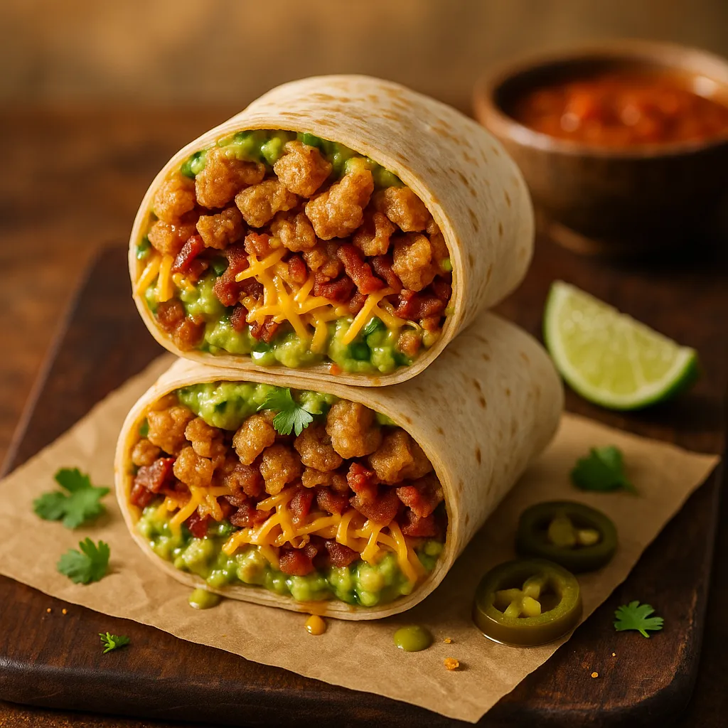Chicharron And Guacamole Burrito