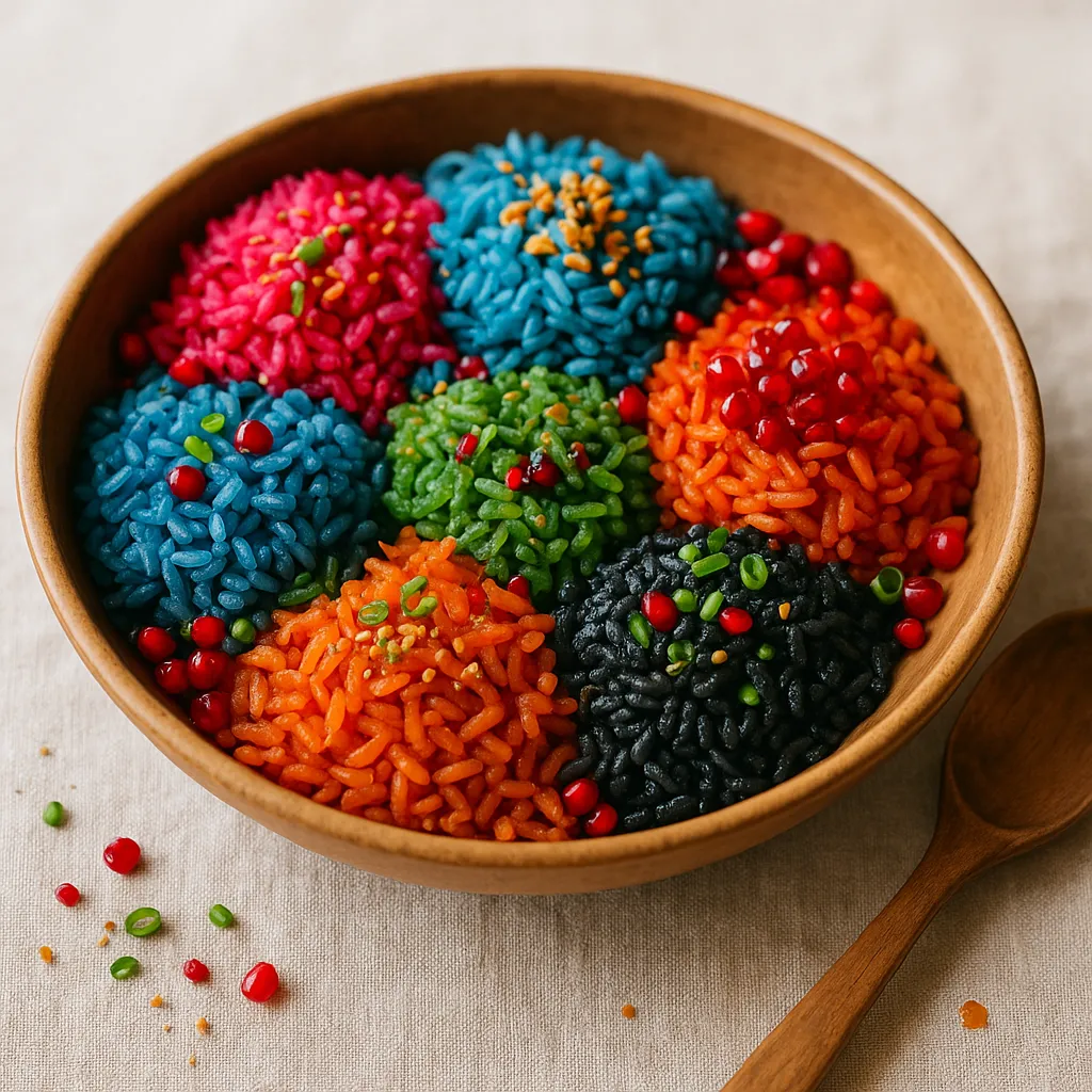Colorful Rice for Curry