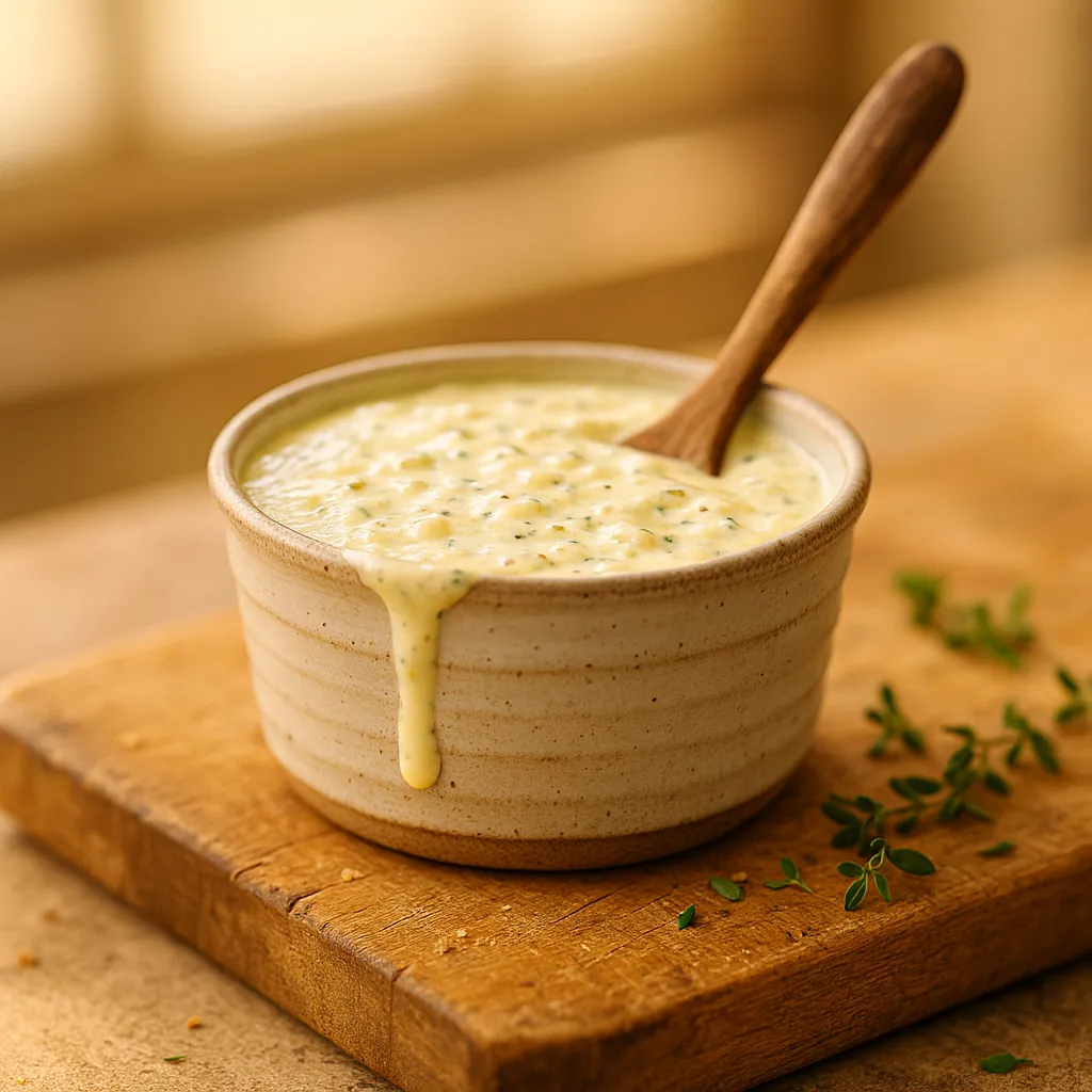 Creamy Lemon Roasted Garlic Herb Sauce