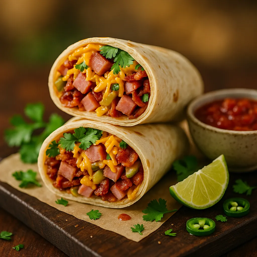 Ham And Cheese Burrito