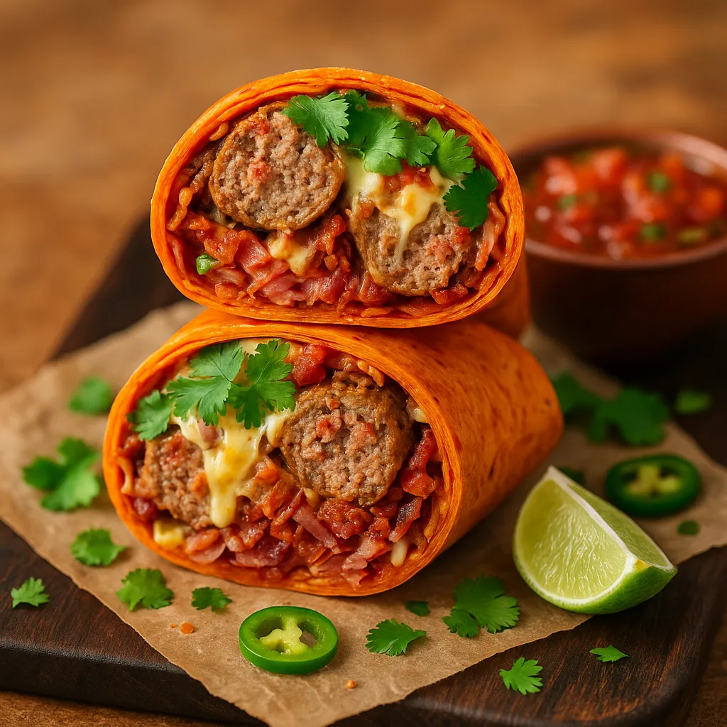 Italian Meatball Burrito