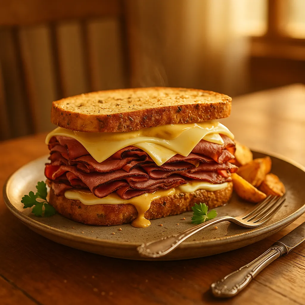 Pastrami Swiss Sandwich