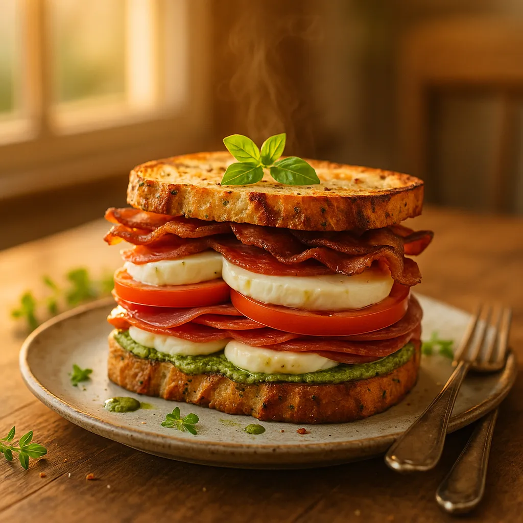 Pesto Capressi Pesto Sandwich