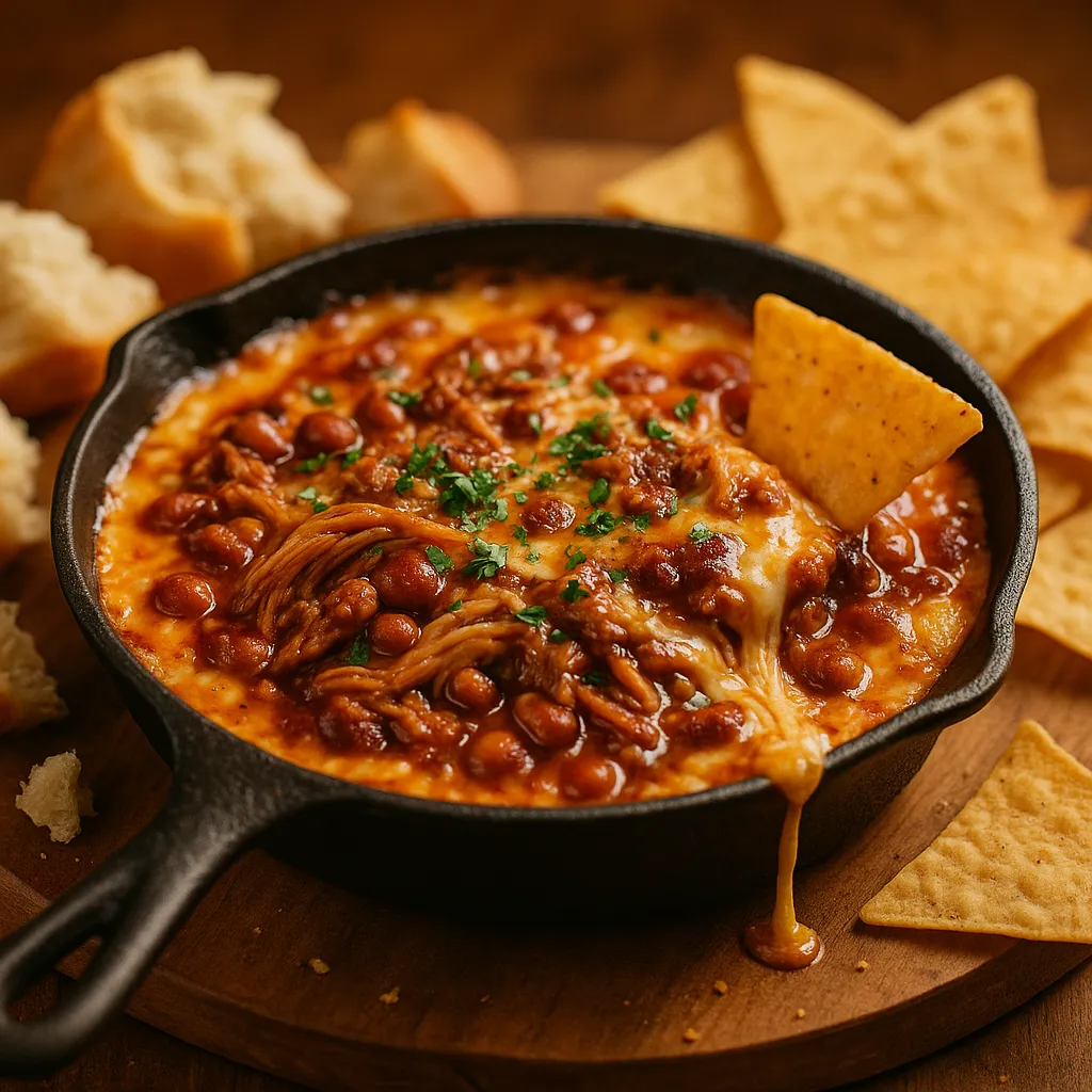 Pulled Pork BBQ Queso Dip