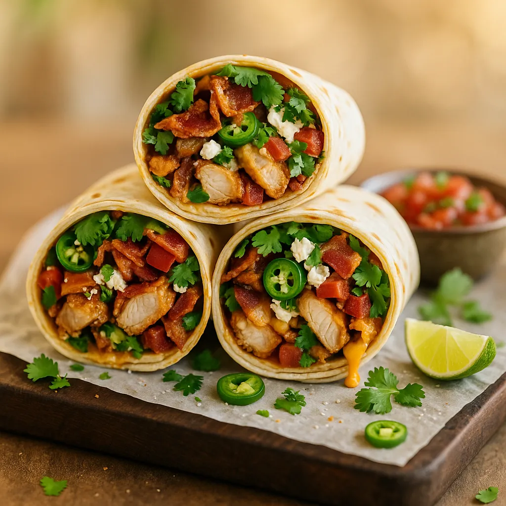 Roasted Chicken Salad Wraps