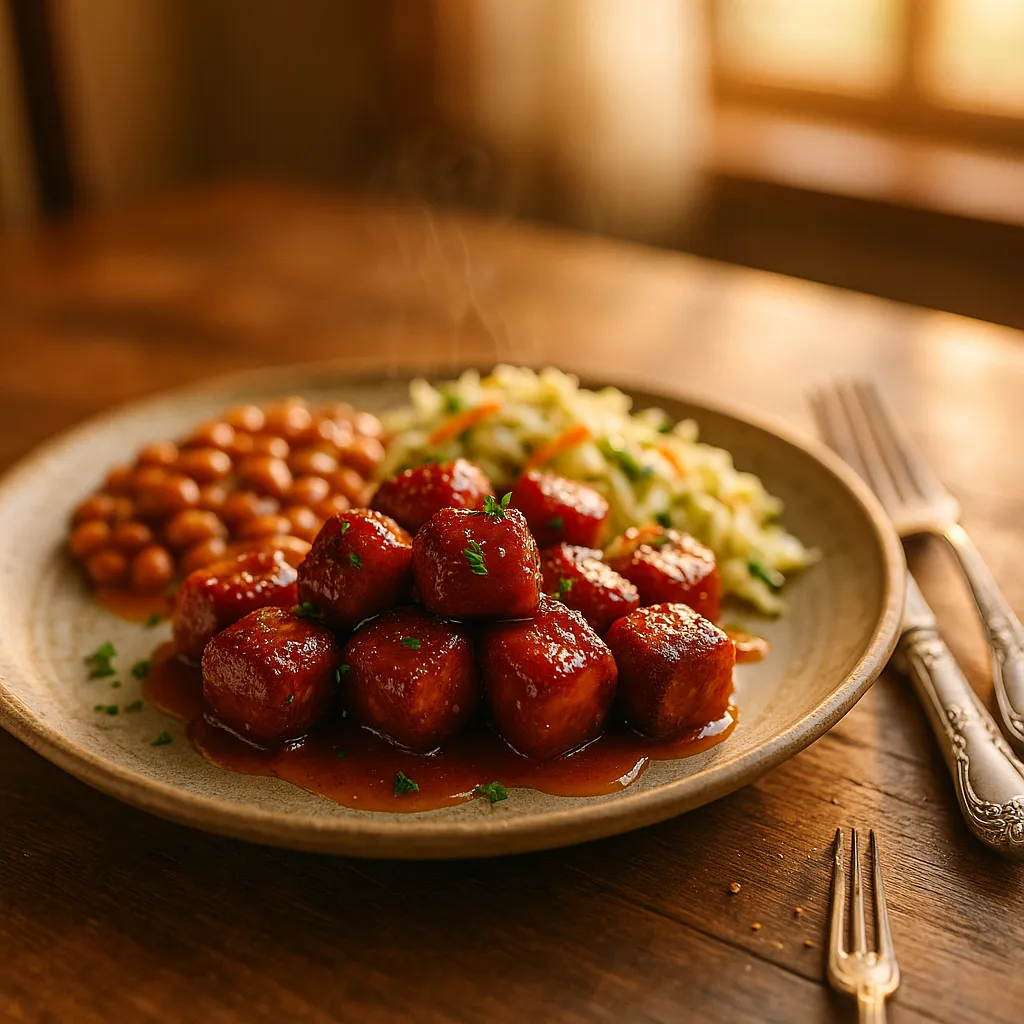 Smoked and Candied BBQ Hotdog Burnt Ends