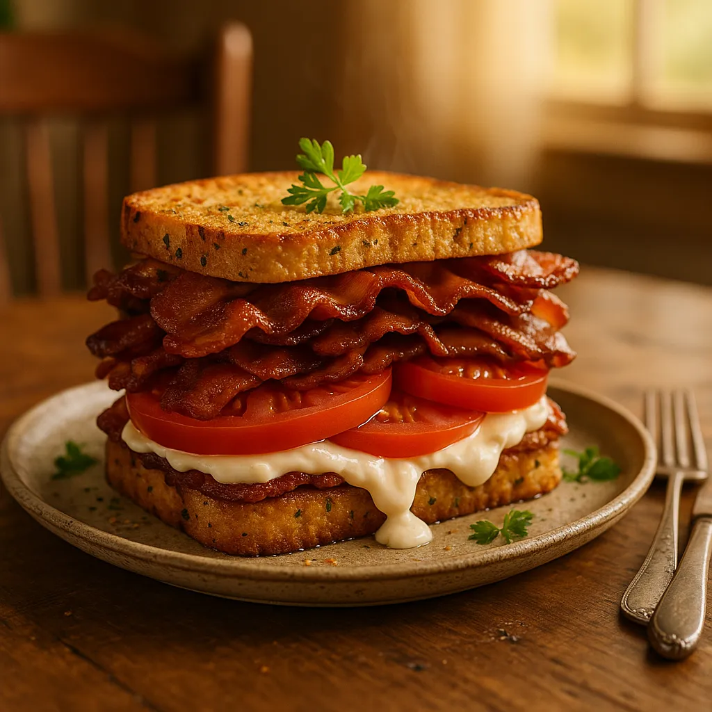Tomato Bacon Mayo Sandwich