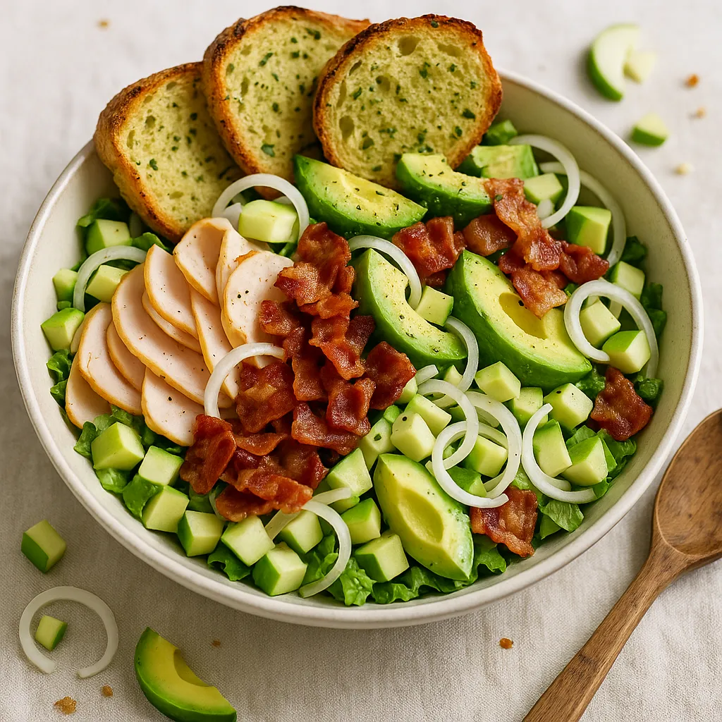 Turkey Avocado Bacon Garden Salad
