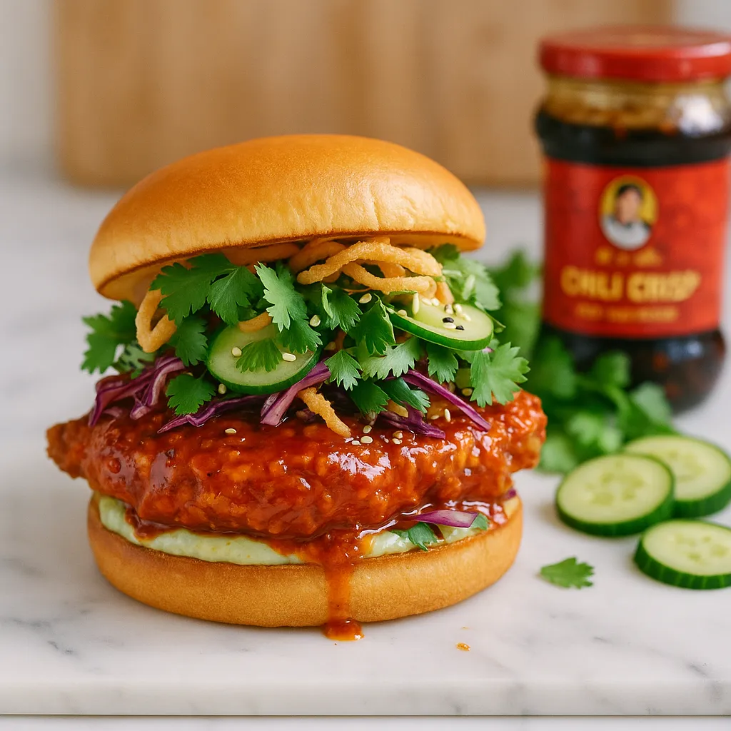 Chili Crisp Mayo Chicken Sandwich