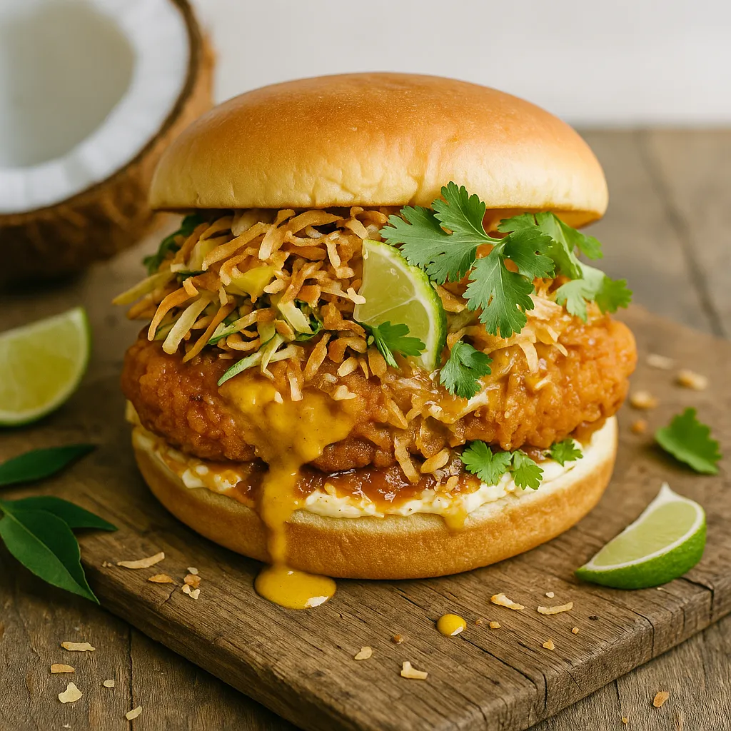 Coconut Curry Chicken Sandwich