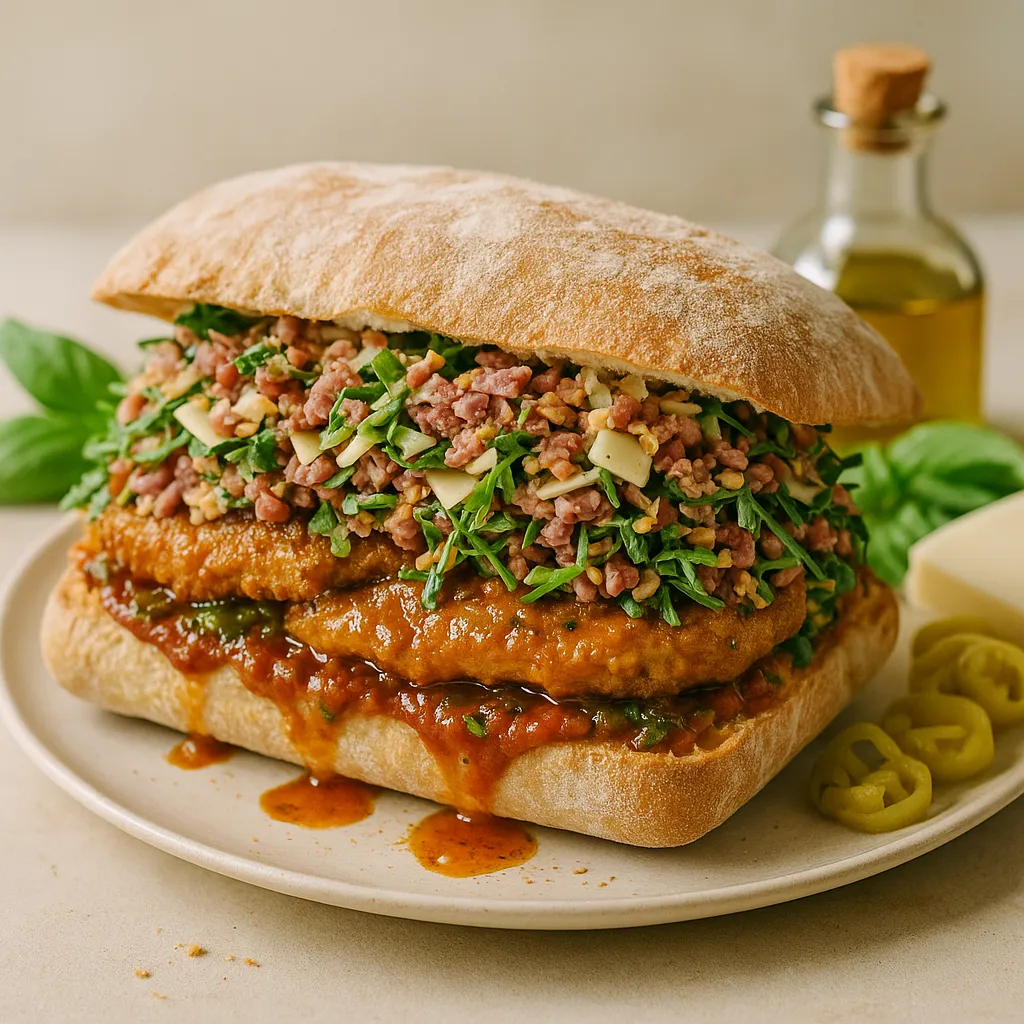 Chopped Italian Chicken Sub