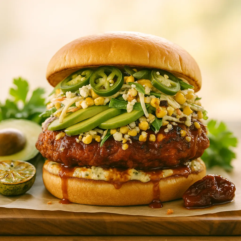 Chipotle Lime Chicken Sandwich - Smoky & Charred