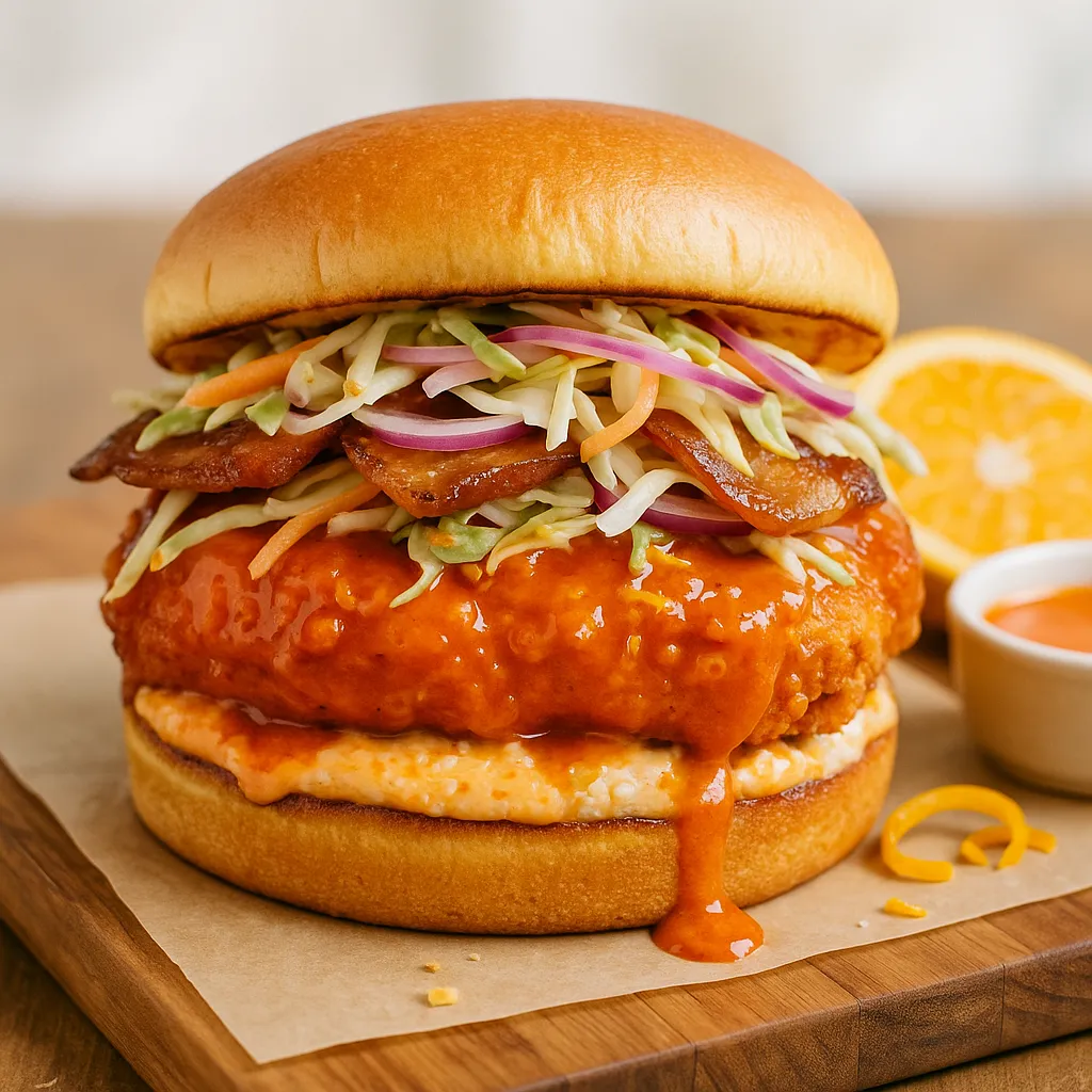 Sunkist Buffalo Chicken Sandwich