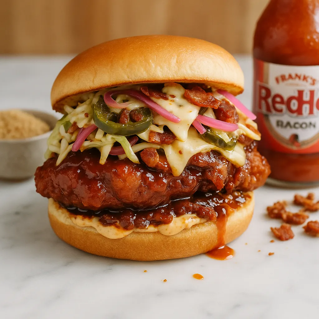 Brown Sugar Frank's Hot Chicken Sandwich