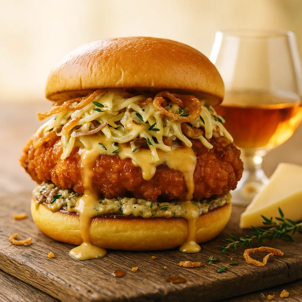 Cognac Cream Chicken Sandwich