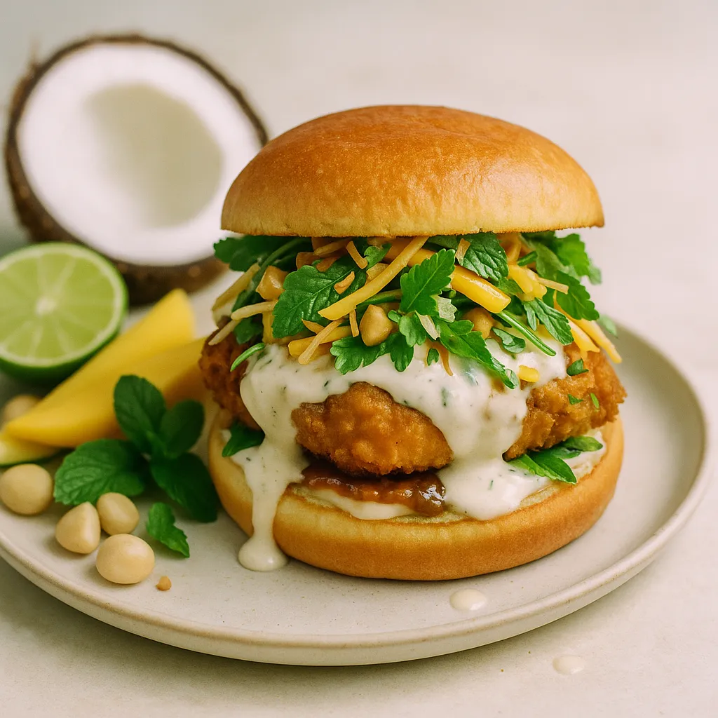 Coconut Honey Lime Chicken Sandwich