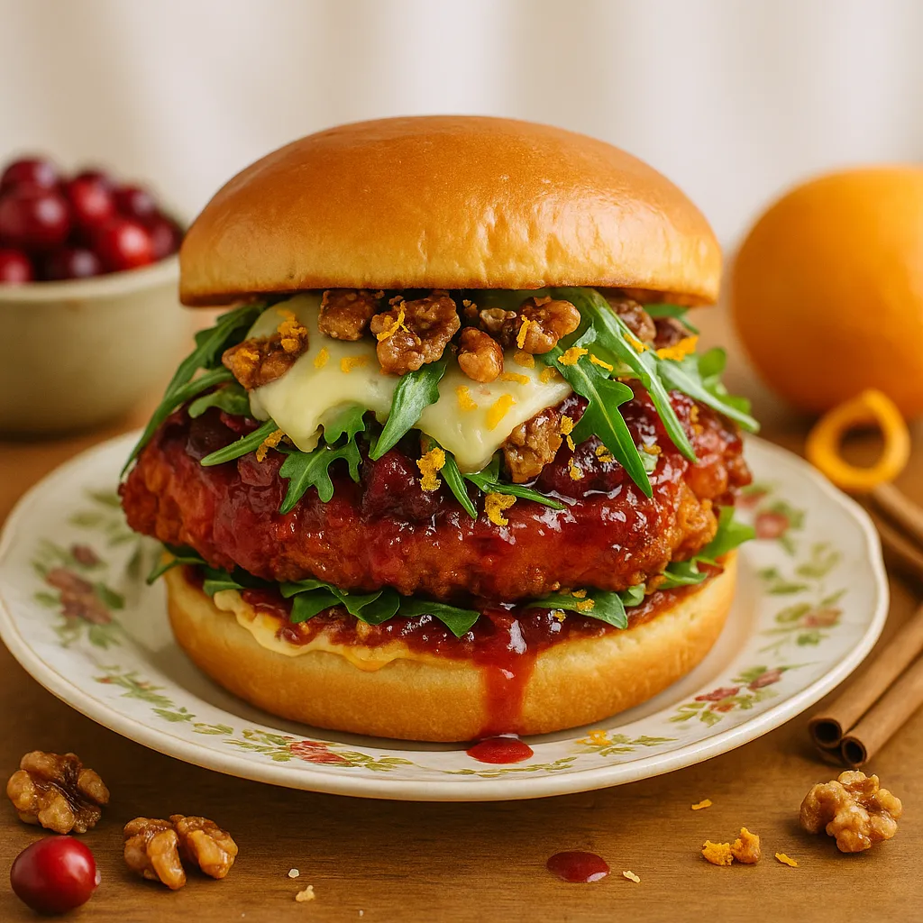 Orange Spiced Cranberry Chicken Sandwich