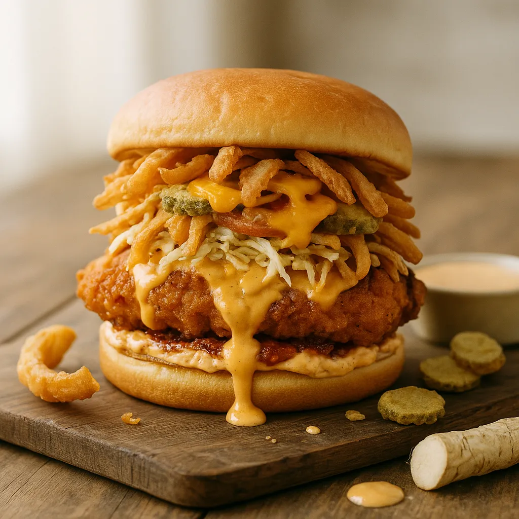 Blooming Onion Chicken Sandwich