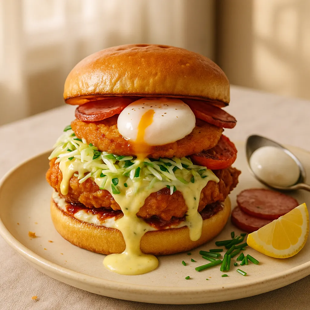 Eggs Benedict Chicken Sandwich