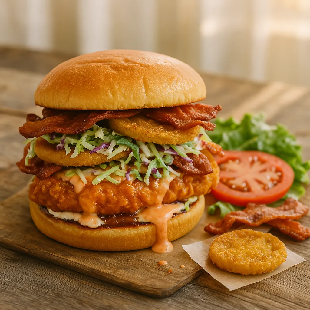 Fried Pickle & Tomato BLT Chicken Sandwich