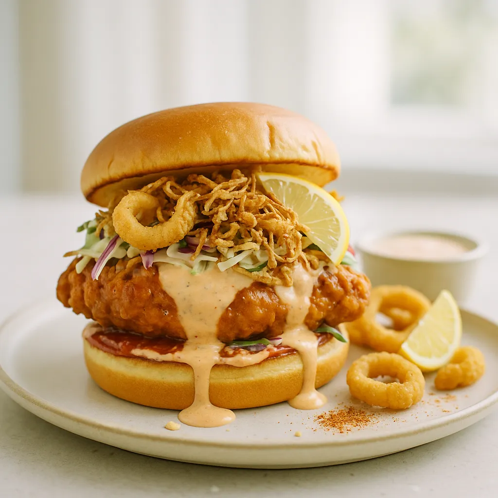 Remoulade Calamari Chicken Sandwich