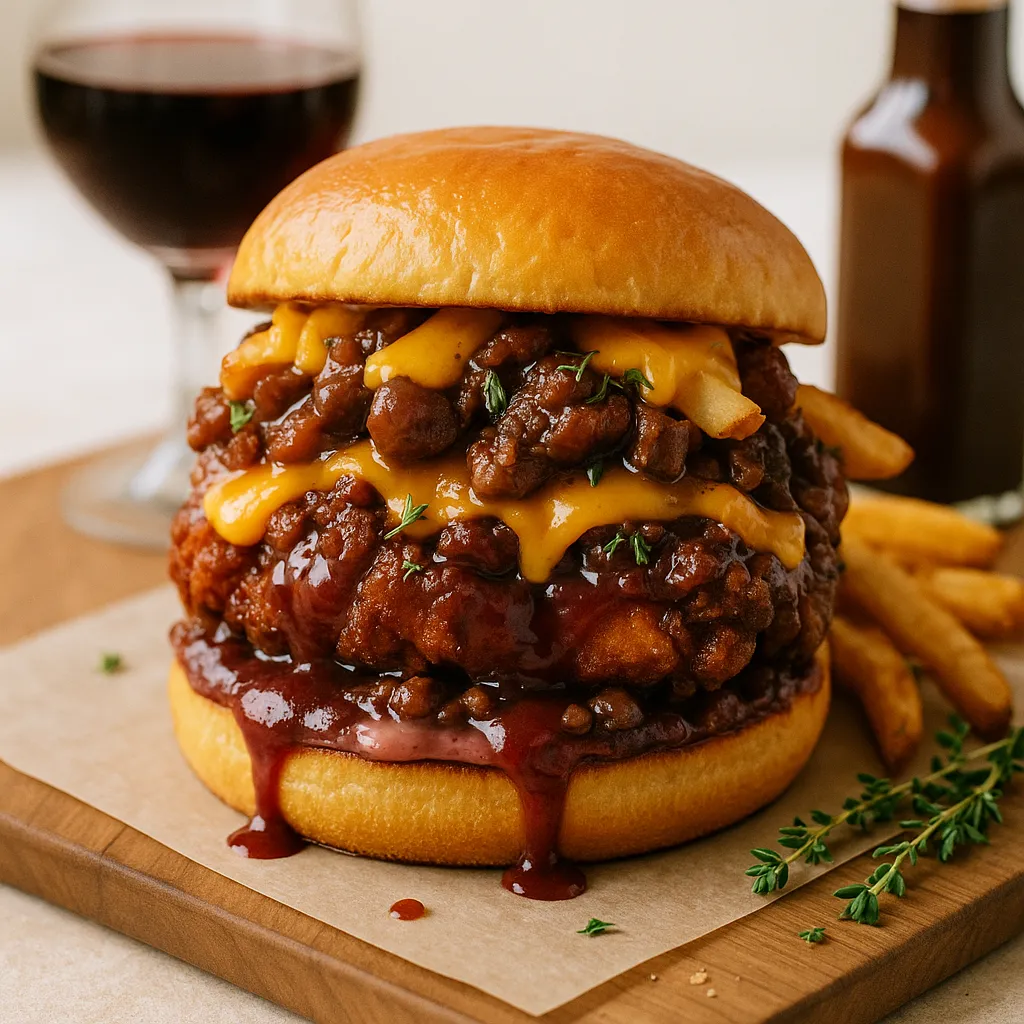 Red Wine Onion Gravy Chicken Sandwich