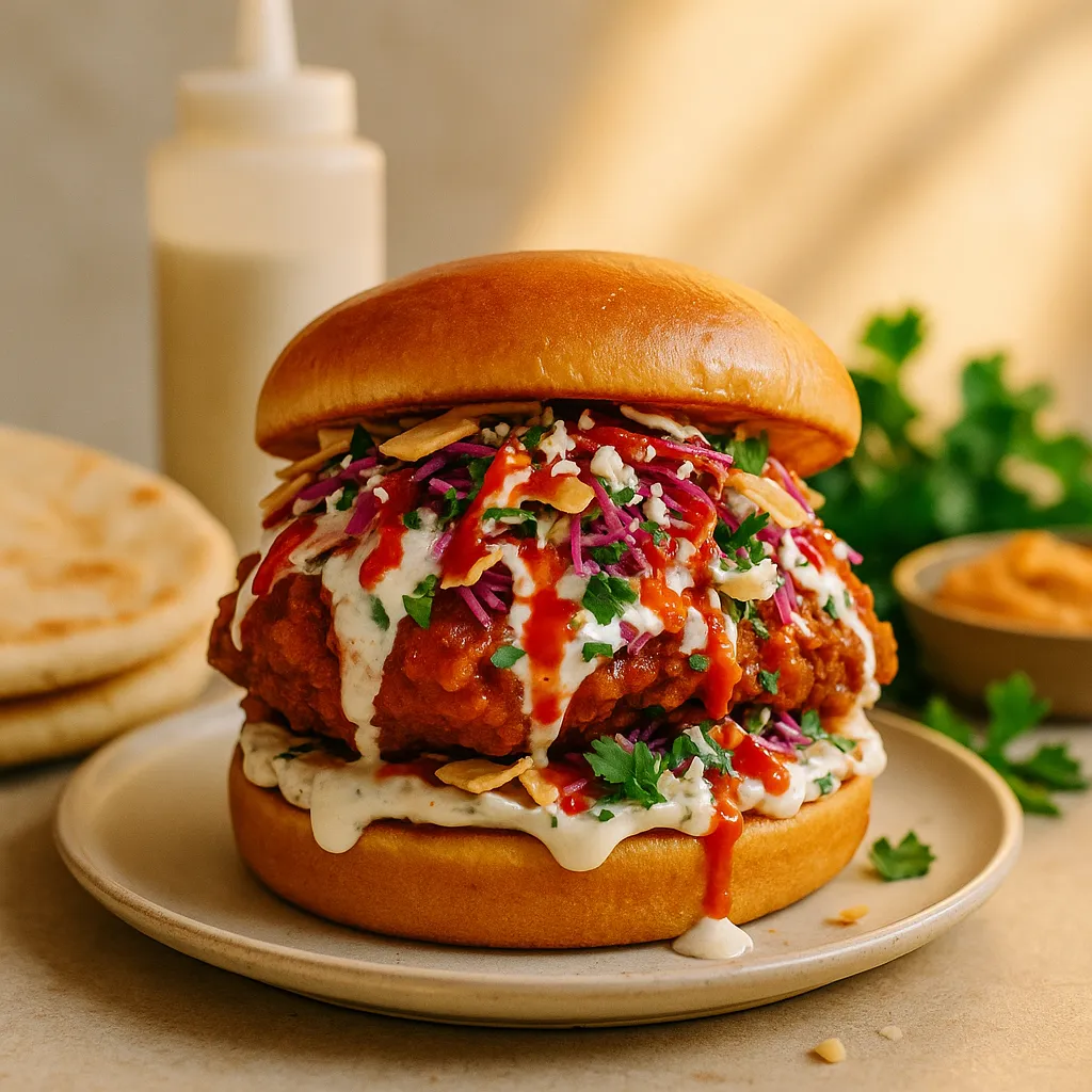 Halal White Sauce Chicken Sandwich