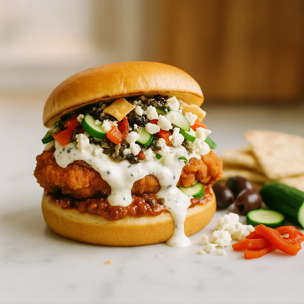 Whipped Feta Spread Chicken Sandwich